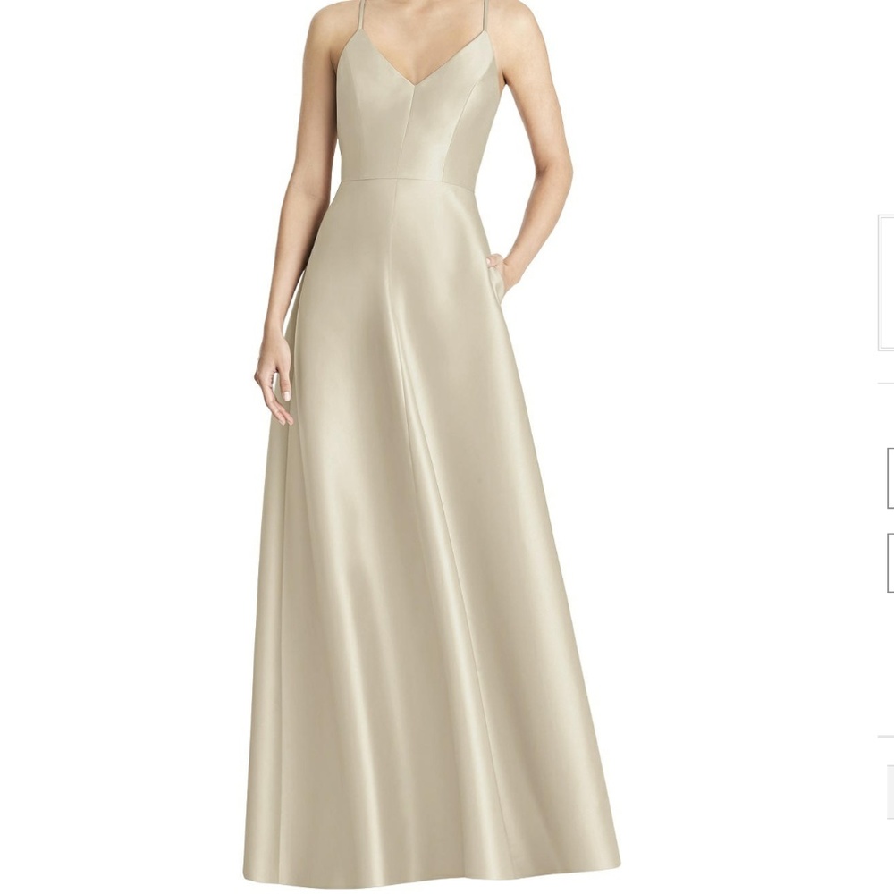 Alfred Sung Dress Style D750 in Palomino